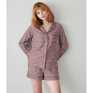 ジェラートピケ(gelato pique)の♡新品 ジェラートピケ ネルチェックシャツ&ショートパンツ セットアップ♡(ルームウェア)