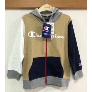 チャンピオン(Champion)の新品 チャンピオン キッズ パーカー 120センチ クレイジー ロゴ 綿(ジャケット/上着)