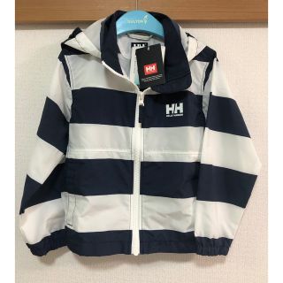 ヘリーハンセン(HELLY HANSEN)の新品 ヘリーハンセン キッズ パーカー ジャケット 紺 白120センチ ボーダー(ジャケット/上着)