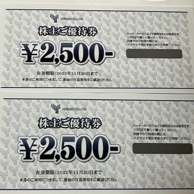 山喜 株主優待 10000円分 - 割引券