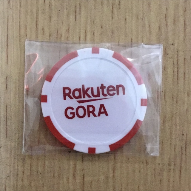 Rakuten(ラクテン)のお買いものパンダ　楽天　ゴルフマーカー　レッド スポーツ/アウトドアのゴルフ(その他)の商品写真