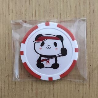 ラクテン(Rakuten)のお買いものパンダ　楽天　ゴルフマーカー　レッド(その他)