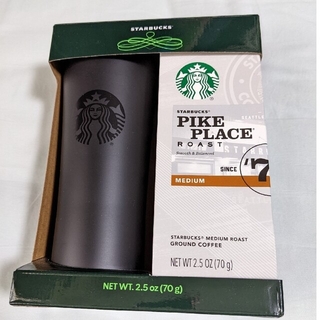 スターバックスコーヒー(Starbucks Coffee)のスタバ　ステンレスタンブラー　ステンレス製携帯用まほうびん　コーヒー挽き豆70g(タンブラー)