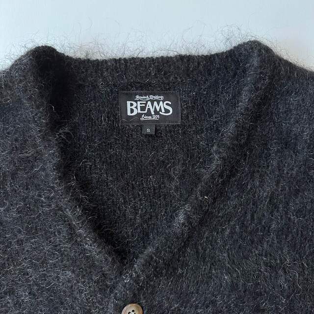 BEAMS(ビームス)のまこと様専用 BEAMS black mohair cardigan メンズのトップス(カーディガン)の商品写真