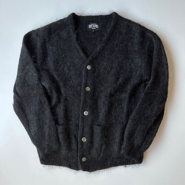 BEAMS(ビームス)のまこと様専用 BEAMS black mohair cardigan メンズのトップス(カーディガン)の商品写真