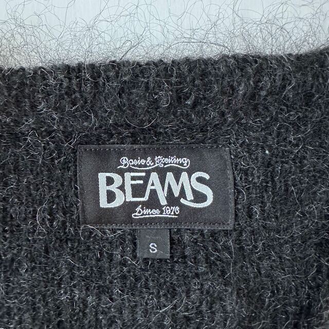 BEAMS(ビームス)のまこと様専用 BEAMS black mohair cardigan メンズのトップス(カーディガン)の商品写真
