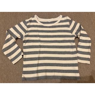 ムジルシリョウヒン(MUJI (無印良品))のMUJI⭐️無印良品⭐️長袖ボーダーTシャツ⭐️2枚セット　110cm(Tシャツ/カットソー)