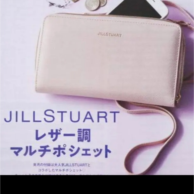 JILLSTUART(ジルスチュアート)のゼクシィ2022年3月号付録　JILLSTUART レザー調マルチポシェット レディースのバッグ(ショルダーバッグ)の商品写真