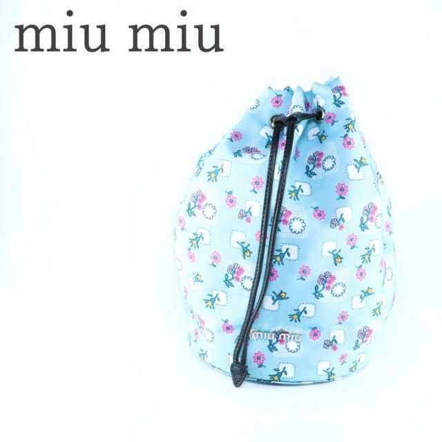 miu miu ミュウミュウ ポーチ 巾着 | フリマアプリ ラクマ