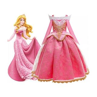 ディズニー(Disney)の24時間以内発送◆オーロラ姫　なりきり　プリンセス　お姫様　ドレス　ピンクドレス(ドレス/フォーマル)