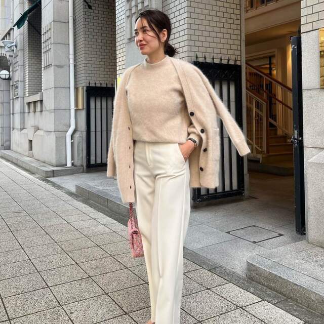 ohga オオガ ラクーンカーディガン ベージュ fundacionbalseiro.com