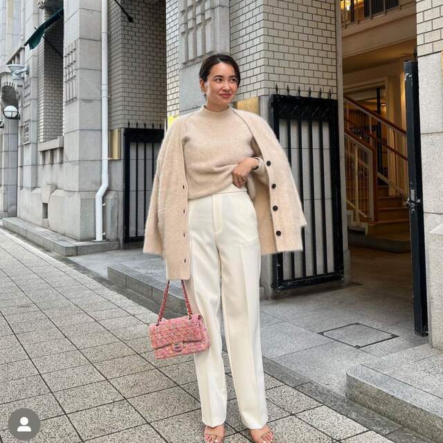 ohga ラクーンニット ベージュの通販 by momo|ラクマ