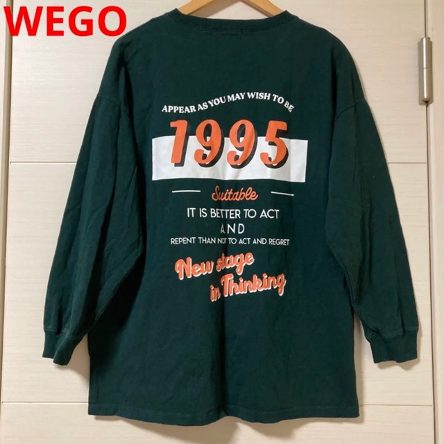 WEGO(ウィゴー)のWEGO ウィゴー 長袖 Tシャツ ビックプリント 刺繍 メンズのトップス(Tシャツ/カットソー(半袖/袖なし))の商品写真