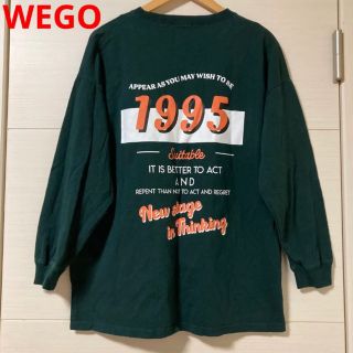 ウィゴー(WEGO)のWEGO ウィゴー 長袖 Tシャツ ビックプリント 刺繍(Tシャツ/カットソー(半袖/袖なし))