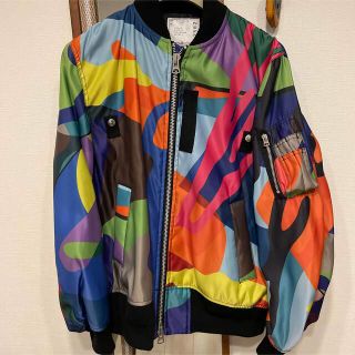 サカイ(sacai)のコダック様sacai × kaws  MA-1  ブルゾン サイズ2 Multi(ブルゾン)