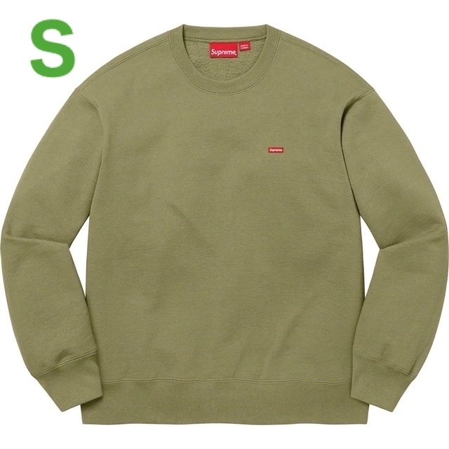 SmallSupreme Small Box Crewneck オリーブSサイズ 22FW