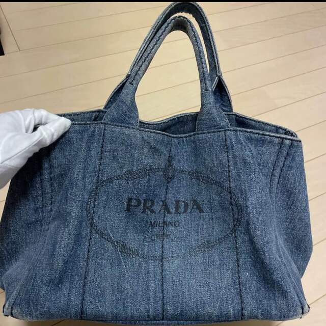 PRADA カナパ　L ブルー