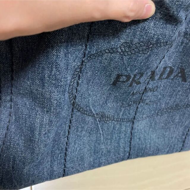 PRADA カナパ　L ブルー