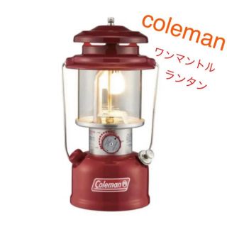 コールマン(Coleman)のcoleman コールマン ワンマントルランタン レッド 新品未使用(ライト/ランタン)