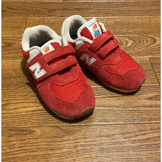 New Balance(ニューバランス)のキッズスニーカー　ニューバランス 16.5cm 赤 キッズ/ベビー/マタニティのキッズ靴/シューズ(15cm~)(スニーカー)の商品写真