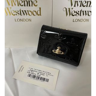 ヴィヴィアンウエストウッド(Vivienne Westwood)の新品未使用　Vivienne Westwood エナメルブラック　ミニウォレット(財布)