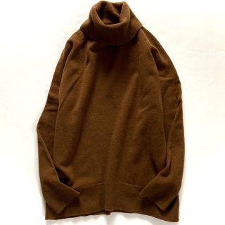 ニット/セーター美品✨ドゥーズィエムクラス ウールタートルネックニット ハイネック 茶 ブラウン