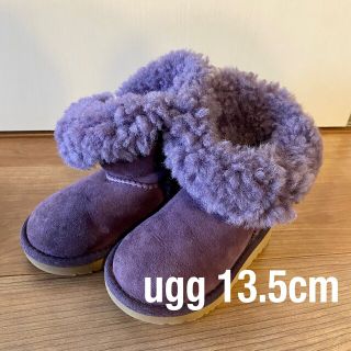 アグ(UGG)のugg ムートンブーツ　13.5cm パープル　ベビー(ブーツ)