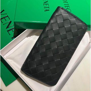 ボッテガヴェネタ(Bottega Veneta)の新品　正規品ボッテガヴェネタ　長財布　黒緑(長財布)