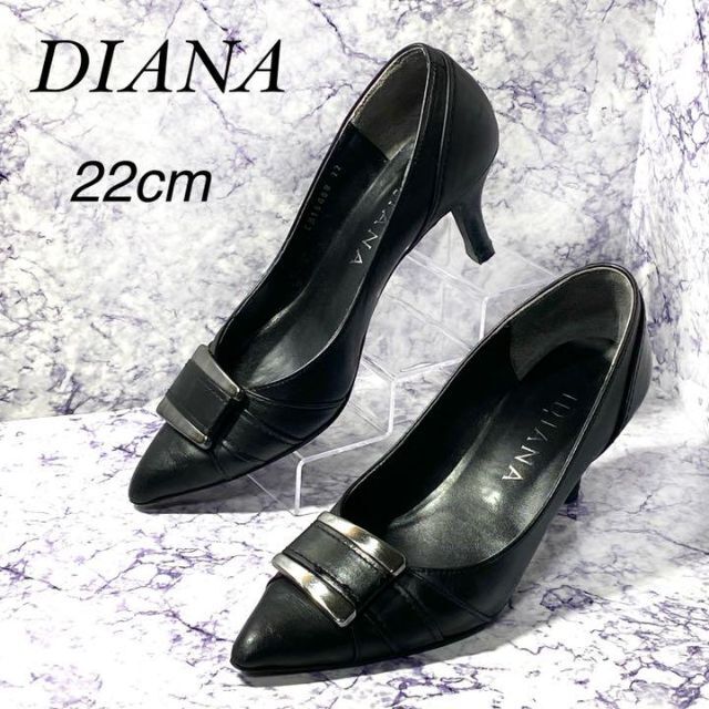 ダイアナ DIANA パンプス　黒　22cm