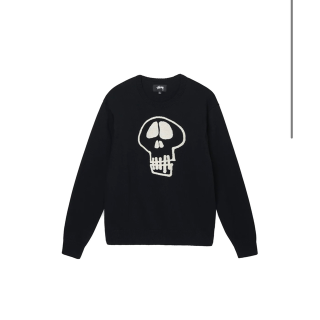 Stussy skull sweater Black L