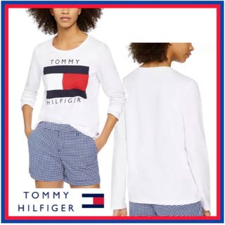 トミーヒルフィガー(TOMMY HILFIGER)のロング Tee トミー Tommy ロゴ US/XLサイズ ユニセックス(Tシャツ(長袖/七分))