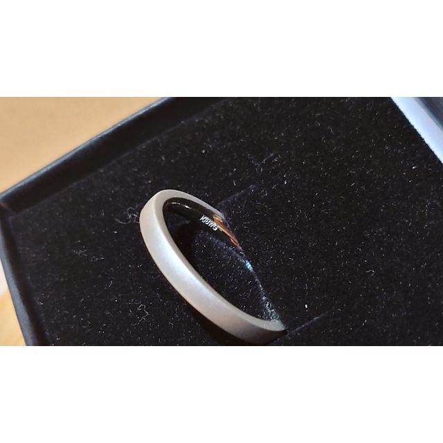 【美品】18K WG リング　指輪　マット　地金　ホワイトゴールド レディースのアクセサリー(リング(指輪))の商品写真