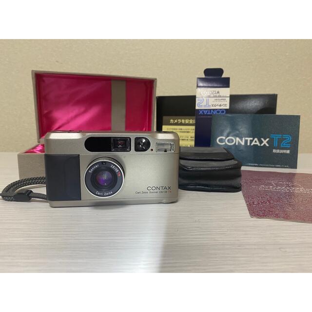 【完動品】コンタックス　CONTAX T2 シルバー フィルムカメラ