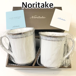 Noritake - Noritake ノリタケ マグカップ ハンプシャープラチナ 2個 
