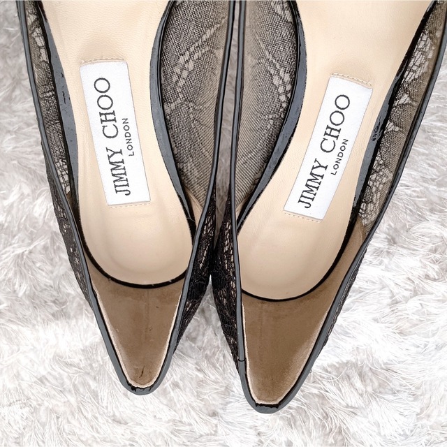 JIMMY CHOO(ジミーチュウ)のJIMMY CHOO ジミーチュウ パンプス レース　ハイヒール　試着のみ レディースの靴/シューズ(ハイヒール/パンプス)の商品写真