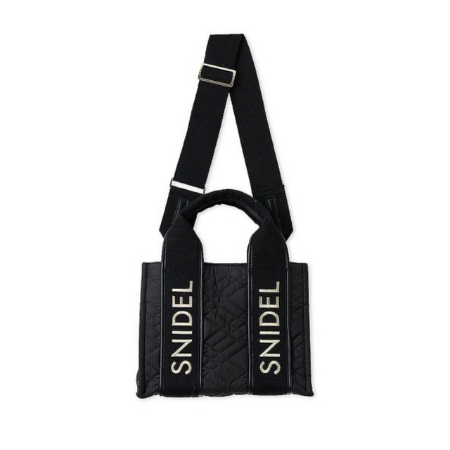 SNIDEL - 【新品.未使用】正規品 snidel ロゴキルティングスクエアバッグ ブラックの通販 by Maro's shop