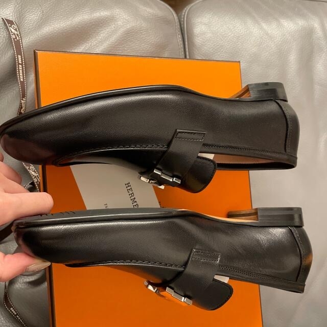 新品未使用HERMES モカシンパリ エルメス ローファー 38 新品未使用HERMES モカシンパリ エルメス ローファー 38