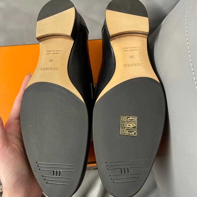 新品未使用HERMES モカシンパリ エルメス ローファー 38 新品未使用HERMES モカシンパリ エルメス ローファー 38