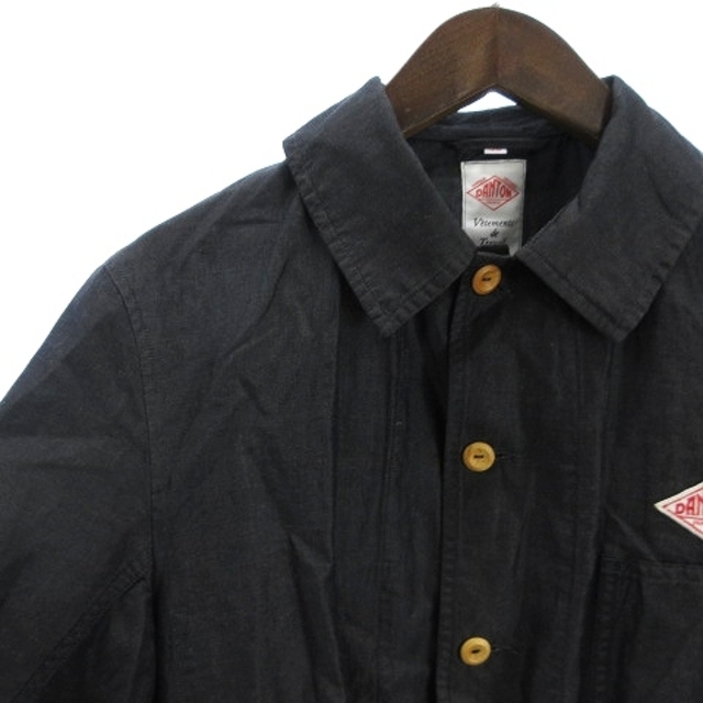 DANTON(ダントン)のダントン カバーオール シャツ シングル 長袖 ダークグレー 38 ■SM0 メンズのジャケット/アウター(カバーオール)の商品写真