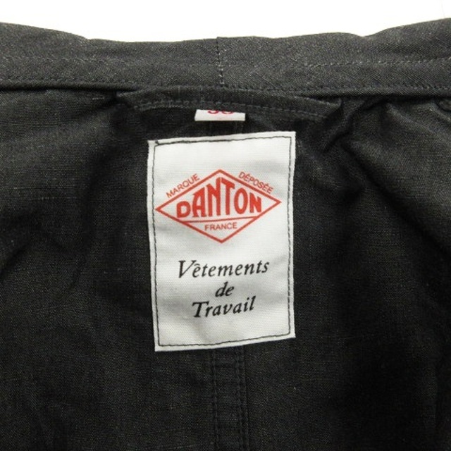DANTON(ダントン)のダントン カバーオール シャツ シングル 長袖 ダークグレー 38 ■SM0 メンズのジャケット/アウター(カバーオール)の商品写真