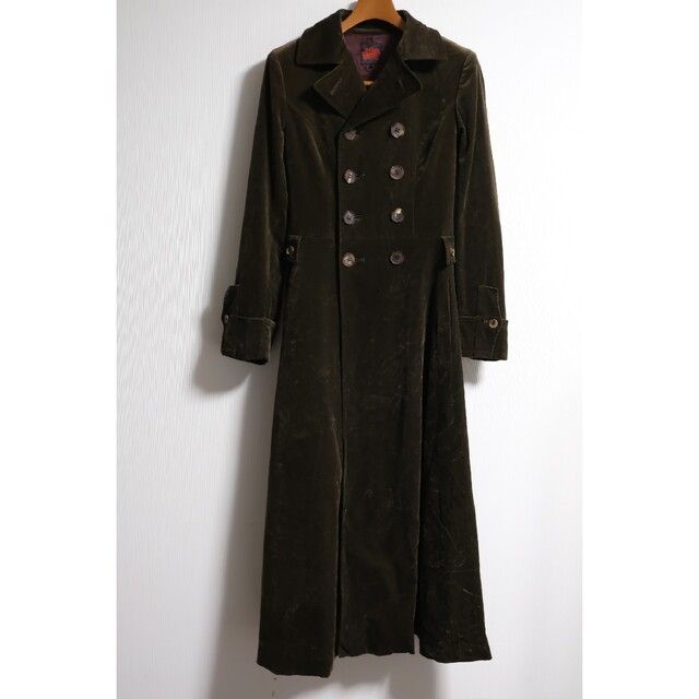 jean paul gaultier velvet long coat