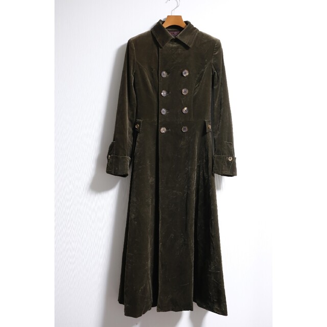 jean paul gaultier velvet long coat