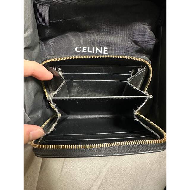 CELINE トリオンフ ラウンドジップ ミニウォレット 国内正規品