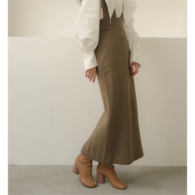 Eaphi / high-waist belt jumper skirt / S レディースのスカート(その他)の商品写真