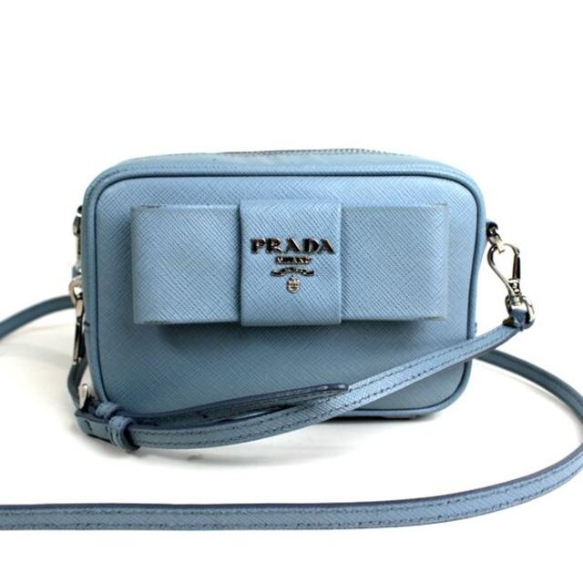 PRADA - プラダ ショルダーバッグ PRADA ポシェット 斜め掛け 水色