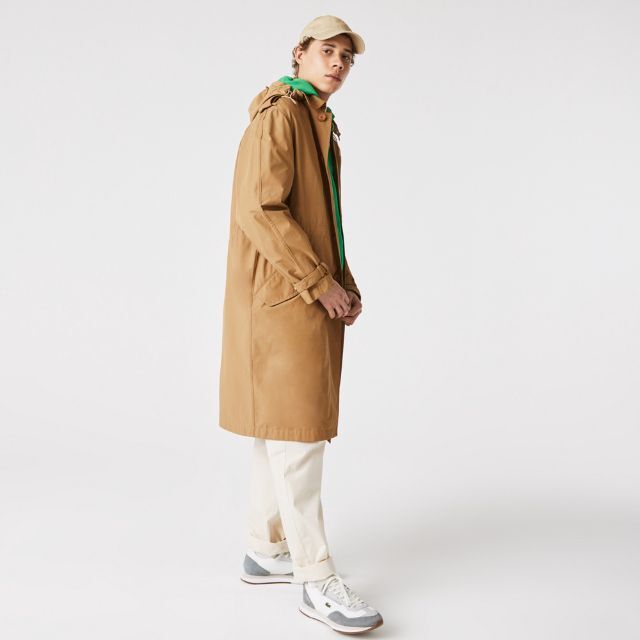 【M】定価６万■新品■現行品■LACOSTE■ステンカラーコート メンズのジャケット/アウター(ステンカラーコート)の商品写真