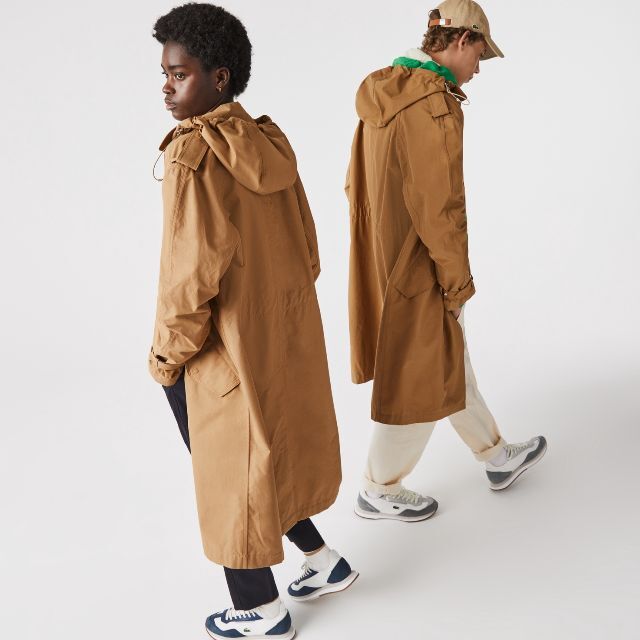 【M】定価６万■新品■現行品■LACOSTE■ステンカラーコート メンズのジャケット/アウター(ステンカラーコート)の商品写真