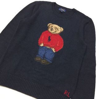 ポロラルフローレン(POLO RALPH LAUREN)のポロベア 美品 メンズM相応 ポロ ラルフローレン ポロベア コットンセーター(ニット/セーター)