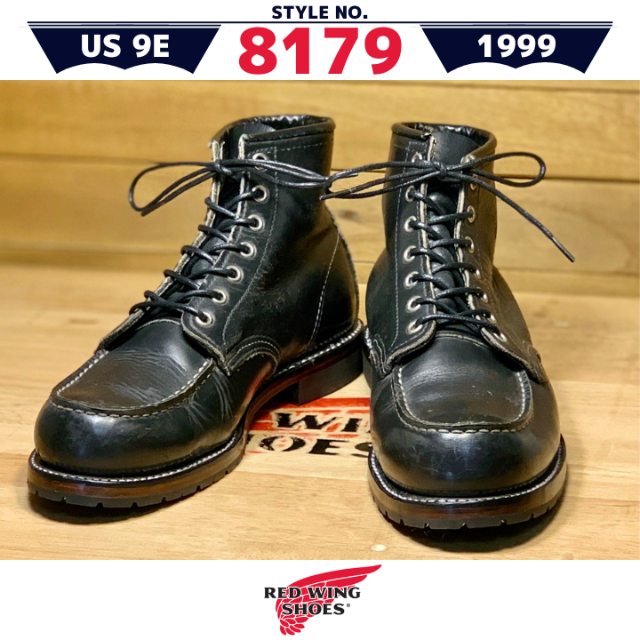 8179良品9E/99年製レッドウィングアイリッシュセッター8130黒