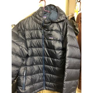 パタゴニア(patagonia)の★新品★パタゴニア キッズハイロフトダウンセーターフーディ ネイビー/XL(ダウンジャケット)